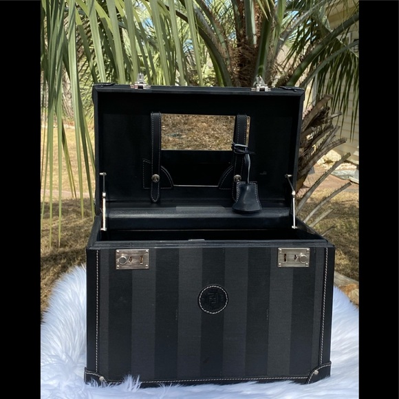 Fendi Train Case, RARE Vintage🧳Travel🧳Italy🇮🇹 - Picture 13 of 16
